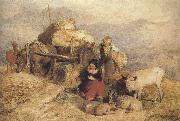 Sketch for Harvest in the Highlands (mk37) Sir edwin henry landseer,R.A.